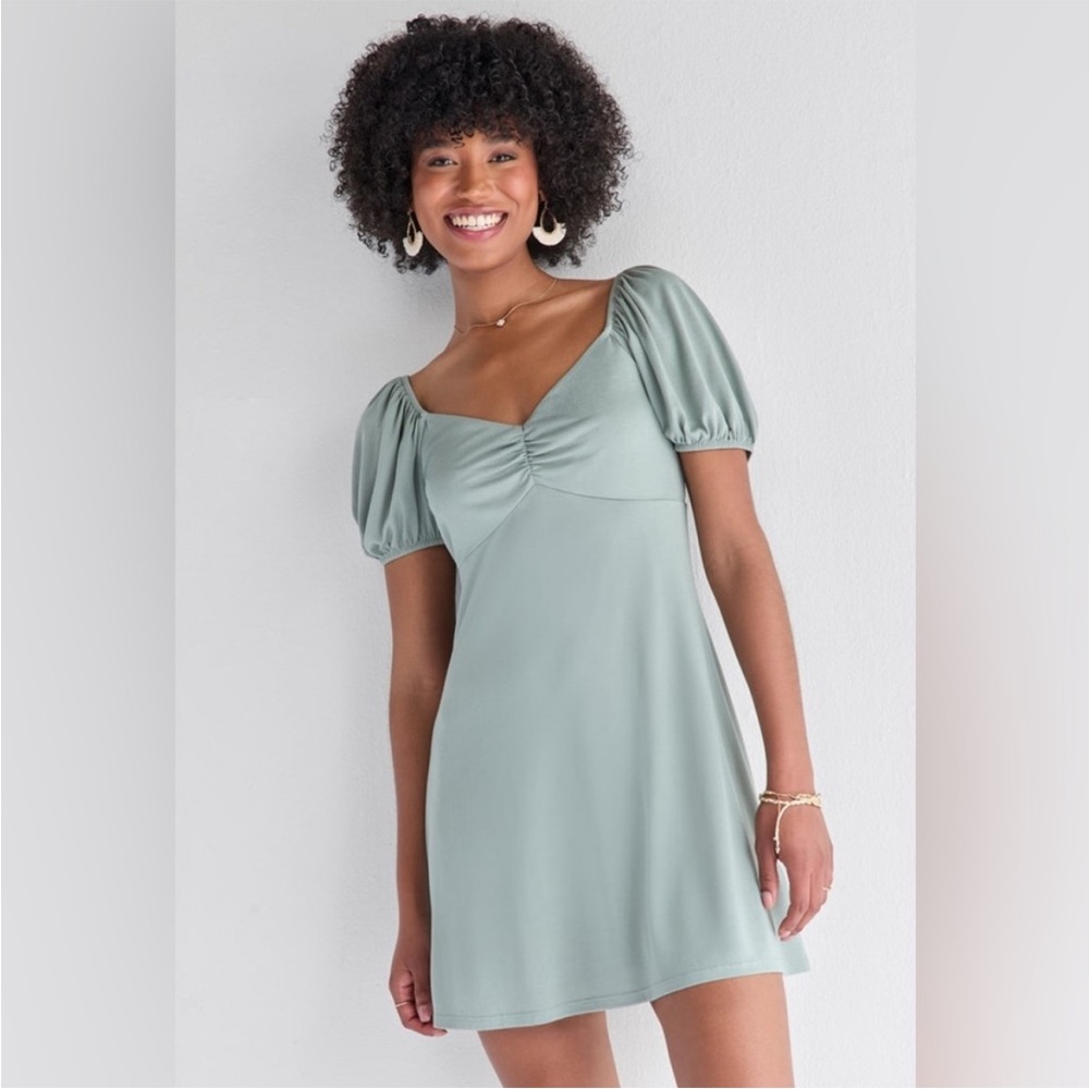 Jessie Cinch Front Cupro Mini Dress. Size  XS. Brand NWT